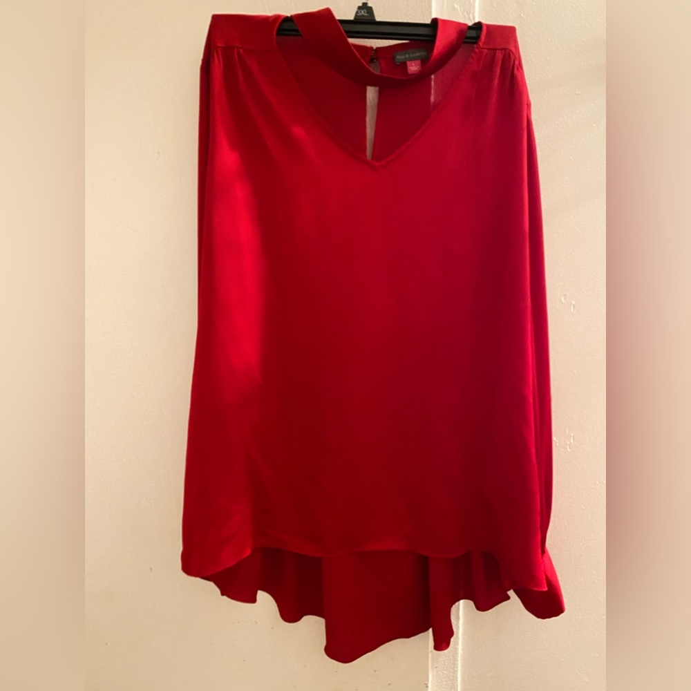 Vince Camuto red blouse